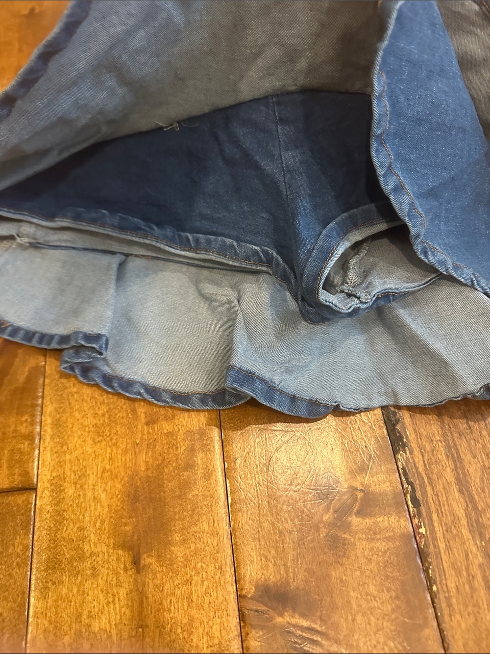 Blue Women's Denim Skirt - Large - Picture 5 of 5